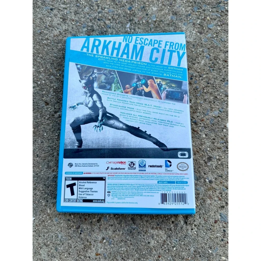Batman Arkham City Armored Edition Nintendo Wii U WB Games Adventure-Tested
